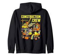 Construction Crew Dinosauro Rainbow Lollipop Kids Boy Fun Felpa con Cappuccio