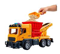 Construction Dump Truck Toy, Electric Sound And Light Dumper Transport Vehicle, Interactive Construction Engineering Truck Toy, Vehicle Fun Educational Role Play Toys For Outdoor Farm Sand Dirt Birth