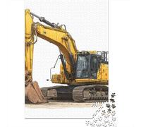 Construction Excavator Heavy Duty Jigsaw Puzzle Impossible 1000 Pezzi Decorazione Per La Casa. Rilassamento E Intelligence Per Adulti E Ragazzi Da 14 Anni 38x26cm/1000pcs