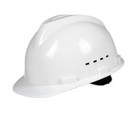 Construction Hard Hat, Safety Hard Hat, Comfortable Vented Protective Helmet, Adjustable Head Protector, Shock-Absorbing Design, Ideal for Outdoor Work, Costruzione, Industrial