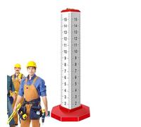 Construction Level Ruler - Graduated Height Alignment Tool, Horizontal Measurement Scale For Masonry Work, Precision Positioning Hand Instrument | Ideal For Builders Contractors Bricklayers