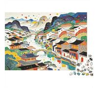 Construction Site Jigsaw Puzzle 1000 Pieces Recyclable Material Pixel Art Puzzles per Adultos Divertente Regalo e Attività per Casa Ottima Idea Regalo per Men 38x26cm/1000pcs