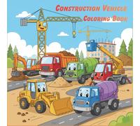 Construction Vehicles Coloring Book: Diggers | Crane | Tractor (Big Coloring book | Role Play for Kids | age 2-6)