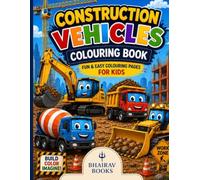 Construction Vehicles Colouring Book