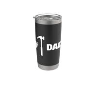 Construction Worker Dad #1 Hammer Graphic Tools Fathers Day Bicchiere termico in acciaio inox doppia parete