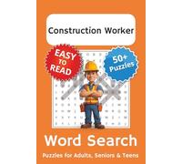 Construction Worker Word Search Puzzle Book: Construction Worker Themed Word Searches with Easy to Read Print | 6x9 inches, 110 pages | 50+ Puzzles