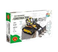 Constructor Dety - Set di Costruzione in Metallo 216 Pezzi - Bulldozer da Montare per Bambini a Partire da 8 Anni