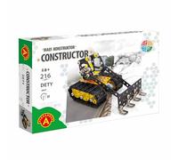 Constructor Dety - Set di Costruzione in Metallo 216 Pezzi - Bulldozer da Montare per Bambini a Partire da 8 Anni