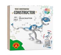 Constructor Velociraptor - Set di costruzione in metallo - 202 pezzi - Dinosauro articolato da assemblare - Cofanetto STEM da 8 anni