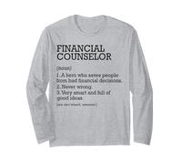 Consulente finanziario Definizione di lavoro Personalizzato Divertente Maglia a Manica