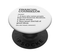 Consulente finanziario Definizione di lavoro Personalizzato Divertente PopSockets PopGrip Adesivo