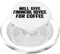 Consulente finanziario, Divertente dare consigli finanziari per il caffè PopSockets PopGrip per MagSafe