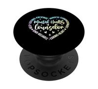 Consulente per la salute mentale Amare la pazienza Mindful Compassionat PopSockets PopGrip Adesivo