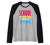 Consulente Scolastico Counseling è Il Mio superpotere Maglia con Maniche Raglan