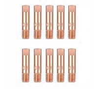 Consumabili Mig 0,8 Mm 10 Pezzi Punta Guidafilo, Ugello Saldatrice Filo, Punta di Contatto in Rame Suggerimenti per I Contatti di Saldatura per Consumabili Torcia 15Ak Mig/Mag (10 Pezzi 15AK 0.8 mm)