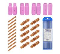 Consumabili TIG ed Elettrodi Tungsteno SET saldatrici da 38 pezzi Ø1,6 Ricambio
