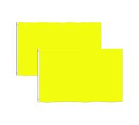 Consummate Solid Yellow Flag 3x5 Foot Plain Yellow Flags Banner Polyester with Brass Grommets,2 Pack