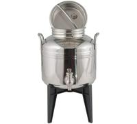 Sansone il gioiello, contenitore bidone olio da 3 litri in acciaio 18/10 con rubinetto e stand - 8015789000273