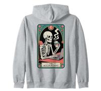 Contabile Contabile Contabile Contabilità Scheletro Carta dei Tarocchi Contabile Felpa con Cappuccio