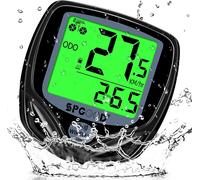 Contachilometri Bici Senza Fili, 19 Funzioni IP54 Impermeabile, Con Display Retr