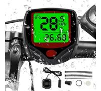 Contachilometri Bici Senza Fili 20 Funzioni IP54 Impermeabile, Computer di Bicicletta Schermo LCD Display Retroilluminato, Tachimetro La Ciclocomputer per Distanza di Tracciamento, Velocità