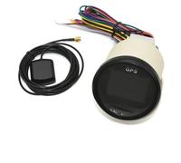 Contachilometri Contachilometri Digitale Impermeabile GPS 52 Mm | Sensore Velocità Dell'antenna GPS Per Moto ATV UTV Per Barche Marine CYPMDW(Black Silver)