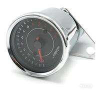 Contachilometri Contagiri universale Parti per moto Accessorio per moto Tachimetro per moto Calibro automatico con luce a LED Gruppo Strumenti(Silver)