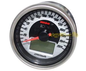 Contachilometri cromato KOSO con sensore - 260 KMH omologato ABE