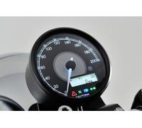Tachimetro digitale DAYTONA Corp. con contagiri, fino a 200 km/h, nero
