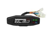 Contachilometri digitale Contachilometri universale per moto, 12 V, tachimetro, misuratore dell'olio, pannello contagiri con indicatore luminoso di segnalazione a LED
