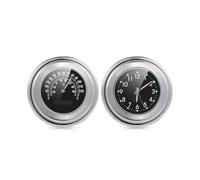 Contachilometri digitale Supporto universale manubrio per moto da 1'', orologio con quadrante termometro, contachilometri tachimetro indicatore del livello del carburante