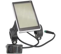 Contachilometri e tachimetro per bici, display LCD impermeabile da 24 V, 36 V e 48 per bici elettrica, computer da ciclismo portatile antiscivolo cablato per ciclisti su strada, mountain biker