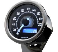 Contachilometri elettronico Daytona Velona 60mm 200 km Silver White Led 85833