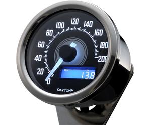 Contachilometri elettronico Daytona Velona 60mm 200 km Silver White Led 85833