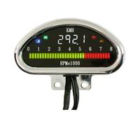 Contachilometri elettronico in alluminio CNC (kmh) cromato universale