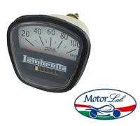 Contachilometri nero Lambretta 125 DL scala 100 km/h
