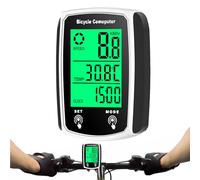 Contachilometri per biciclette, ciclocomputer - tachimetro cablato impermeabile per biciclette retroilluminazione Mph, accessori per bici portatili auto -up tracker mileage ciclismo all'aperto
