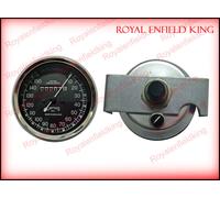 Contachilometri Replica Smiths Speedo 0-150 MPH Nero per BSA, Vincent, Ariel