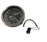 Contachilometri Replica Smiths Speedo 0-80 MPH Nero Per BSA, Vincent, Ariel