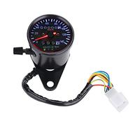 Contachilometri, retroilluminazione a LED 12 V motociclo doppio tachimetro contachilometri Gauge Kit Cafe Racer