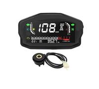 Contachilometri Strumento Regolabile Contachilometri digitale universale per moto, 2,4 cilindri, contagiri, temperatura dell'acqua, carburante, display RPM per Suzuki