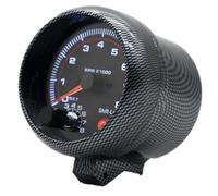 Contachilometri Tachimetro Contagiri Elettrico In Carbonio Da 3,75" 95 Mm Con Indicatore Di Giri Al Minuto Con Spia Di Cambio Marcia Interna 4 6 8 Cilindri