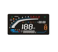 Contachilometri Tachimetro digitale universale per moto Contachilometri contagiri a LED per cruscotto moto con indicatore luminoso multifunzione Gruppo Strumenti