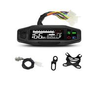 Contachilometri Tachimetro Universale Per Moto Misuratore Di Velocità Digitale Contagiri A LED Cruscotto QuadroStrumenti Display LCD Staffa A Y