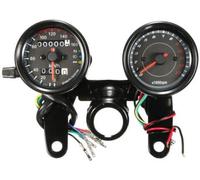 Contachilometri Universale a LED Nero + Contagiri Tachimetro Moto 12V Chopper Ca