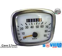 Contachilometri Vespa 125 Vna Vnb scala 90 Km/h cavo 2.7mm