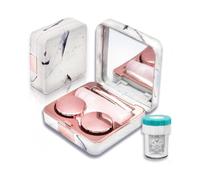 Contact Lens Case with Cleaner Washer, Portable Cute Eye Contacts Colored Lenses