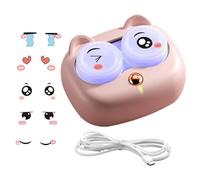 Contact Lens Cleaner Machine, 3 Modes USB Rechargeable ABS Washer Tool 7x5.7x3.4cm 100g, Portable Care Device for Glasses Commuting Home Daily Travel Office Cosplay Indoor Outdoor