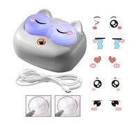 Contact Lens Cleaner Machine, 3 Modes USB Rechargeable ABS Washer Tool 7x5.7x3.4cm 100g, Portable Care Device for Glasses Commuting Home Daily Travel Office Cosplay Indoor Outdoor