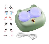 Contact Lens Cleaner Machine - Ultrasonic Washer, 3 Cleaning Modes with Gentle Care, USB Powered with Fast, Optical Cleaning Device with Compact Design for Home Office Travel Commuting Indoo